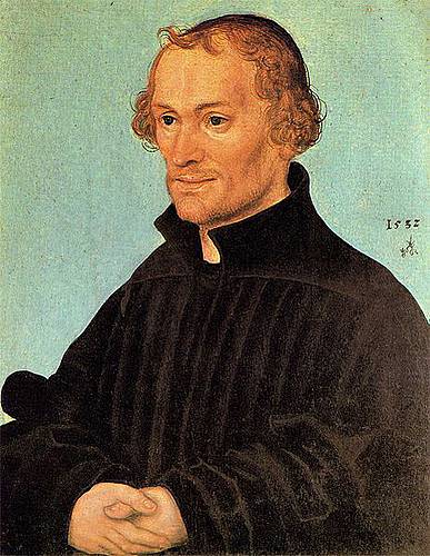 Portrait des Reformators Philipp Melanchthon von Lukas Cranach d.Ä. (1532)