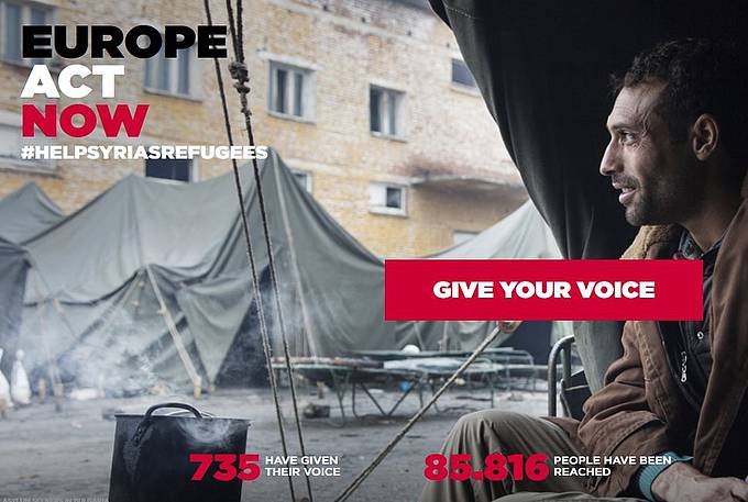 Mit einer neuen europaweiten Kampagne, deren Herzstück die Internetseite www.helpsyriasrefugees.eu ist, wollen Hilfsorganisationen Flüchtlingen aus Syrien eine Stimme geben. (Foto: screenshot)