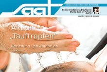 Taufe - und dann? Die aktuelle Ausgabe der SAAT widmet sich der Aktion "Tauftropfen" und kann auch online gelesen werden.