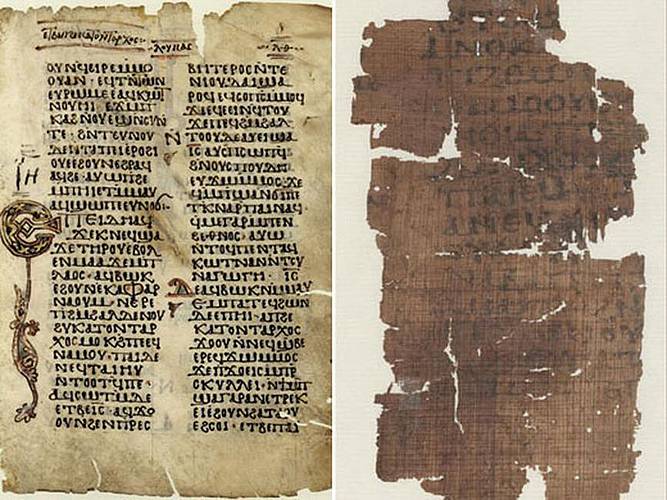 Die Universität Wien erhielt Fotos von 240.000 Seiten alter koptischer Bibeln, darunter Teile aus dem Lukasevangelium (im Bild).
