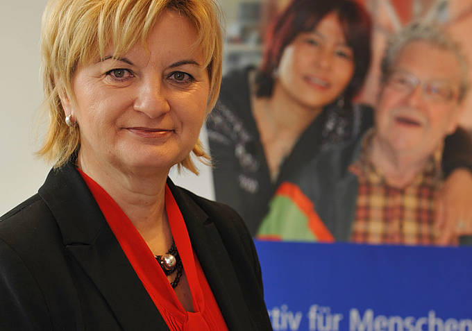 Die neue Präsidentin der Kaiserswerther Generalkonferenz: Christa Schrauf, Rektorin des Diakoniewerks Gallneukirchen (Foto: epd/Uschmann)