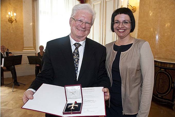 Oberkirchenrat Raoul Kneucker mit Sektionschefin Andrea Ecker