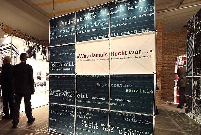 Bereits 2009 erinnerte das Personenkomitee mit der Ausstellung "Was damals Recht war..." an Wehrmachtsdeserteure. Foto: Max Wegscheidler