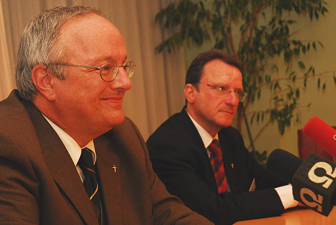 Michael Bünker (links) und Herwig Sturm