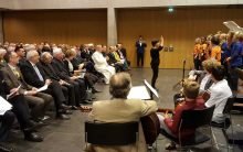 Seit 50 Jahren besteht die Evangelische Superintendenz Salzburg-Tirol. Eröffnet hat die Feier im Landhaus der Kinderchor der Johann Sebastian Bach Musikschule. Foto: epd/Dasek