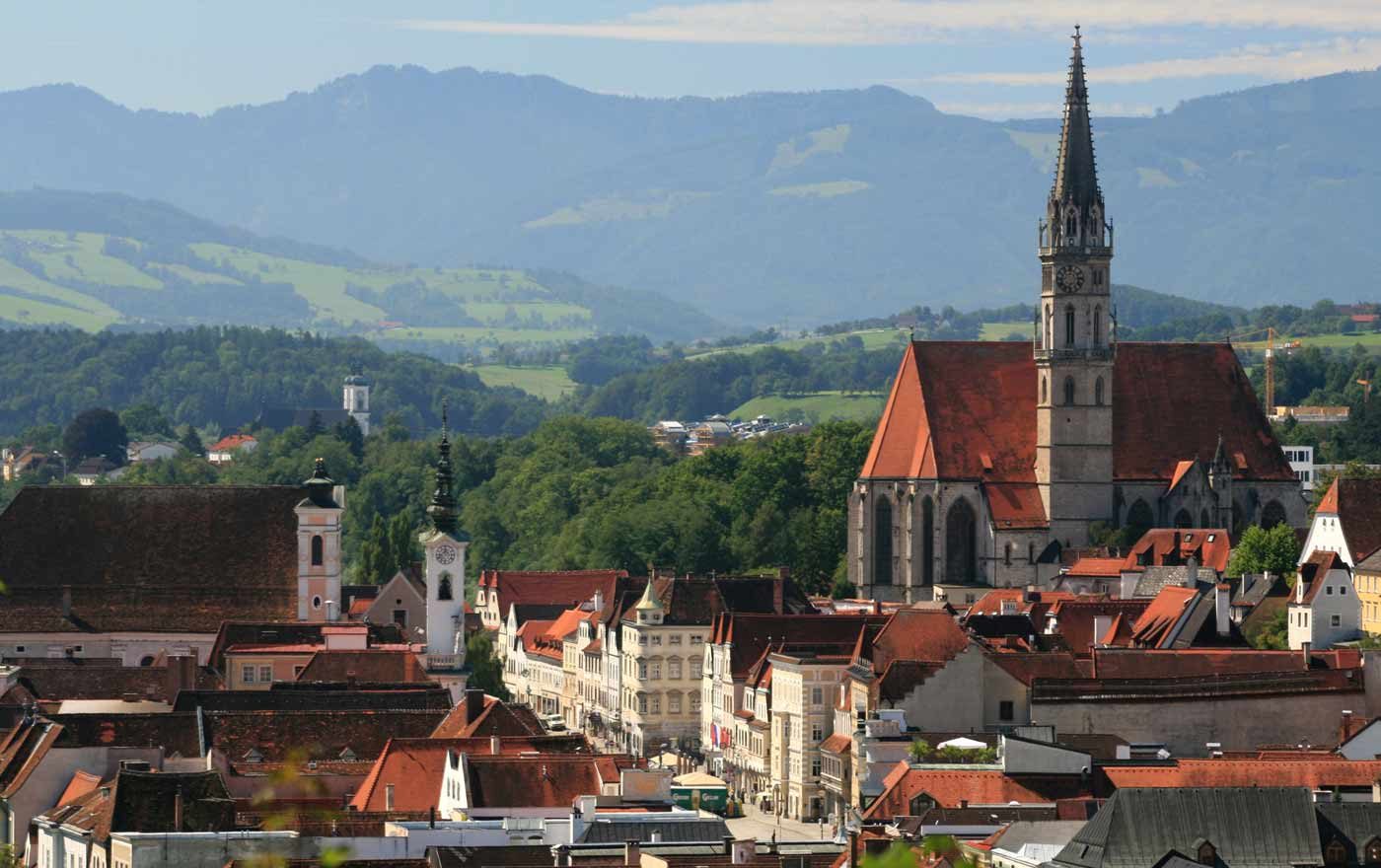 Angesichts der Geschichte der Stadt wurde Steyr für das Jahr 2017 der Titel „Reformationsstadt Europas“ verliehen. Foto: wikimedia/Christoph Waghubinger