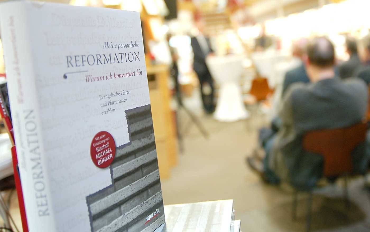 Das Buch „Meine persönliche Reformation. Warum ich konvertiert bin“ (Styria Verlag 2017) wurde am 19. April in Wien präsentiert und ist um € 19,90 beziehbar online im Shop von evang.at. (Foto: M.Schomaker)