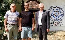 Pfarrer Hans Hubmer, Pastor Martin Siegrist und Landessuperintendent Thomas Hennefeld (v.l.) auf Besuch in Rumänien. (Foto: emk.at/blog)
