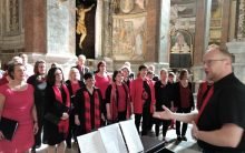 Rund 60 SängerInnen boten in Rom eine musikalische Neuinterpretation der katholischen Liturgie. Foto: Erlöserkirche/Colditz