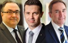 Drei Kandidaten stehen zur Wahl: Michael Chalupka, Andreas Hochmeir und Manfred Sauer (v.l.) Fotos: Hanetseder/Uschmann