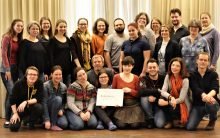 Für grenzüberschreitendes Engagement wird die Evangelische Jugend Salzburg-Tirol ausgezeichnet. Im Bild die TeilnehmerInnen eines Mentoring-Seminars. Foto: EJST