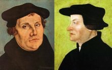 Hatten sprachlich ihre liebe Not miteinander: Die Reformatoren Martin Luther und Ulrich Zwingli. Foto: wikimedia