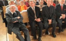 Der Altbischof der Diözese Graz-Seckau Johann Weber (links) ist in der Nacht auf den 23. Mai verstorben. Hier ein Bild aus dem Jahr 2011 mit Altbischof Herwig Sturm. Foto: kathbild.at/Franz Josef Rupprecht