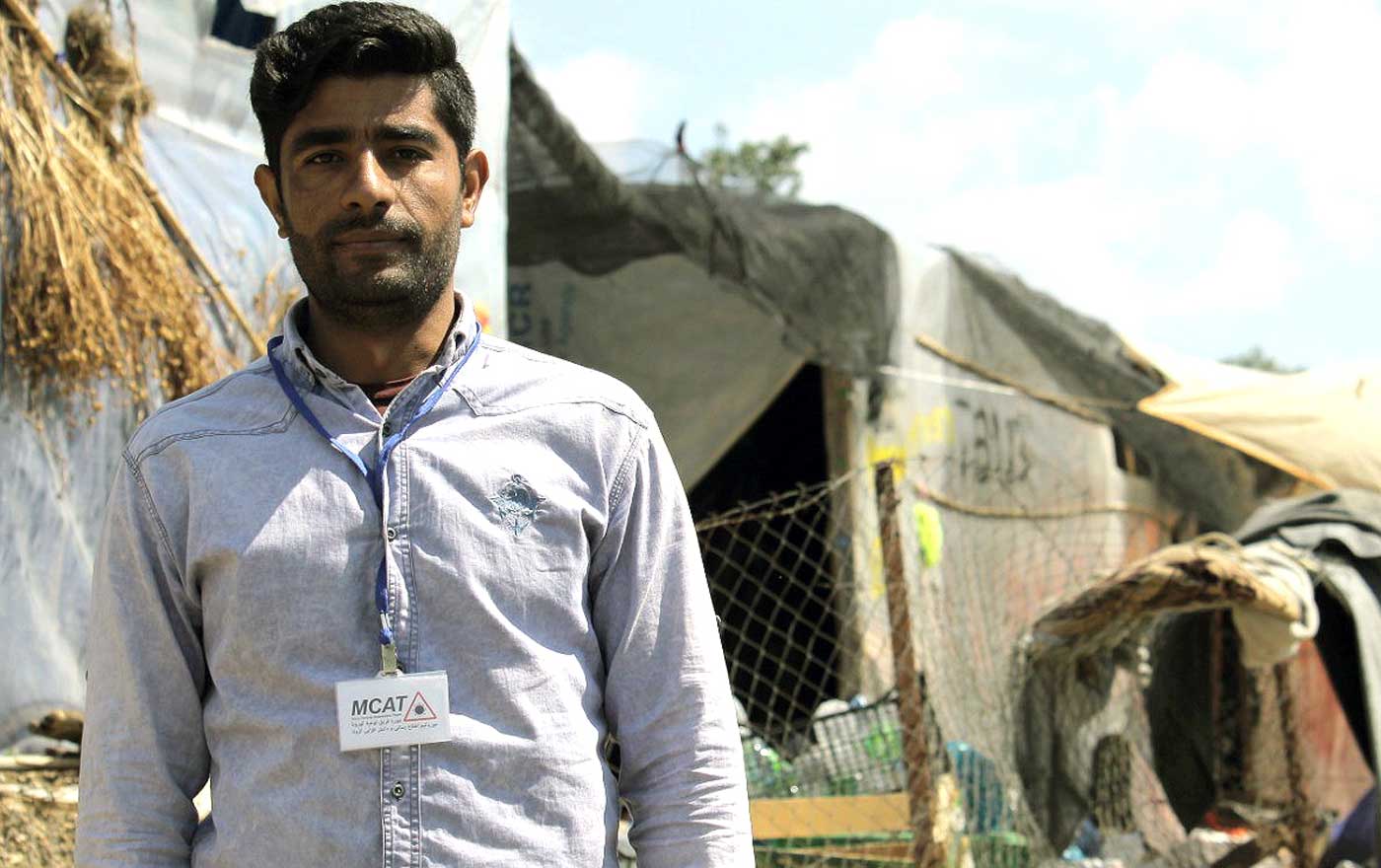 Von katastrophalen Lebensbedingungen berichtet Omid, der nach seiner Flucht aus Afghanistan im Camp Moria auf Lesbos lebt. Foto: Diakonie Katastrophenhilfe