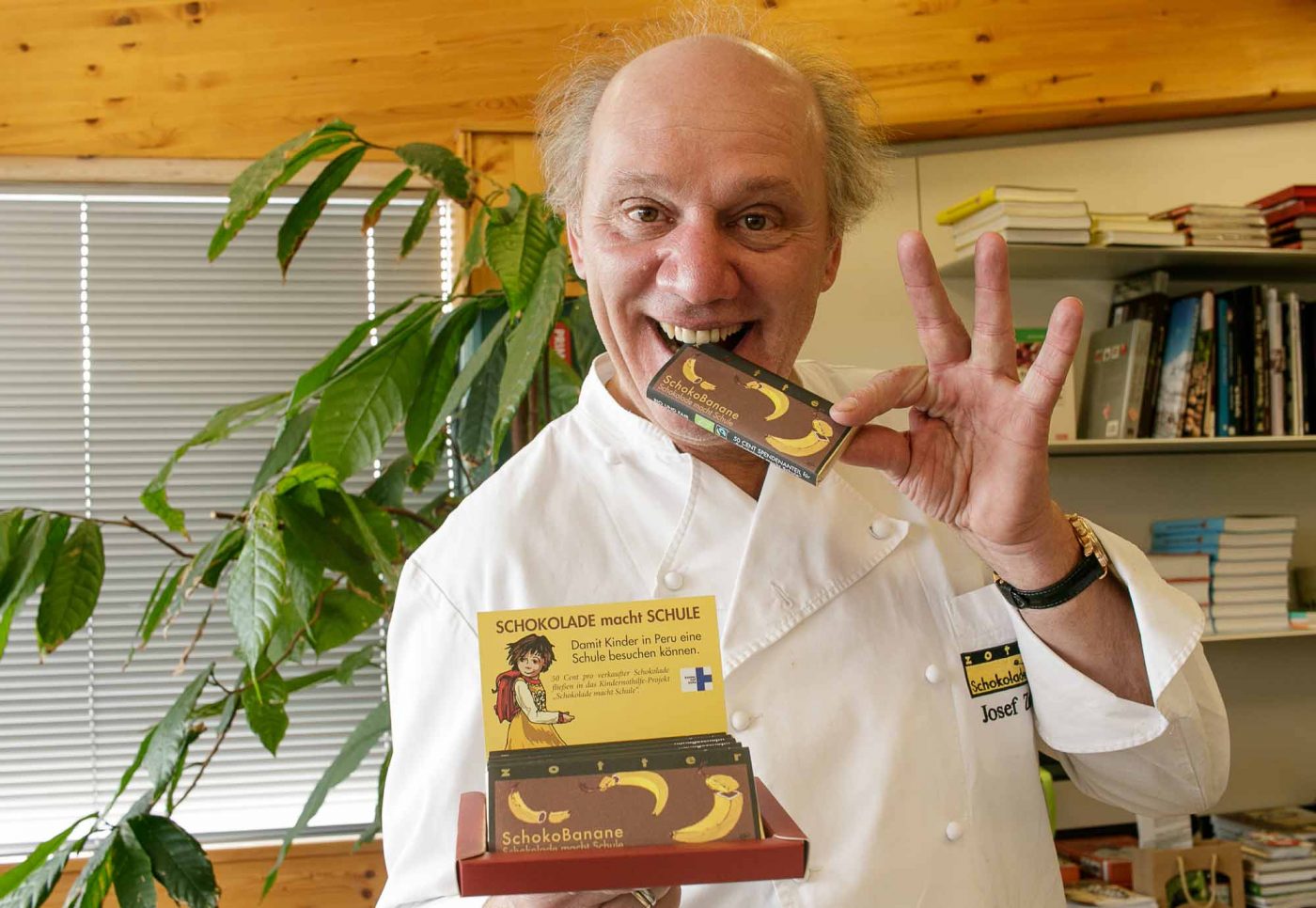 Das Ergebnis sei überwältigend und erfülle ihn mit Dankbarkeit und Demut, sagt Chocolatier Josef Zotter. Foto: Kindernothilfe