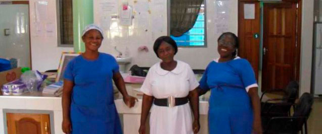 Hebammen im Spital von Dormaa Ahenkro, Ghana (Foto: privat)
