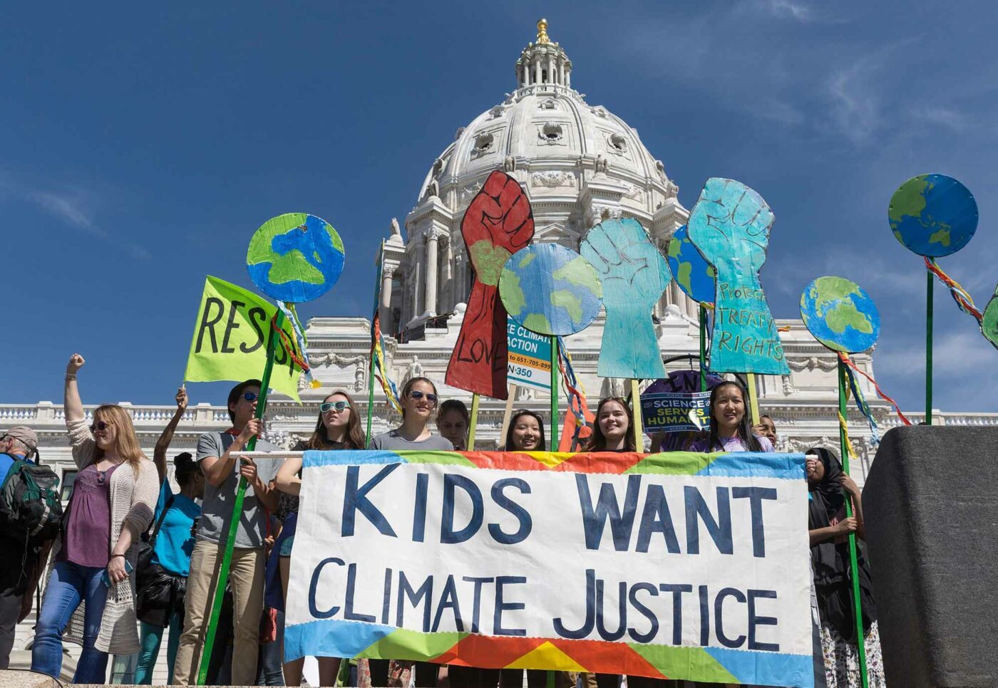 Der Ruf nach Klimagerechtigkeit wird weltweit laut - wie hier in Minnesota. Foto: wikimedia/cc by sa 2.0/Lorie Shaull