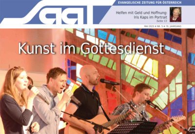 Auch im Mai bietet die „SAAT“ wieder eine Vielfalt von Beiträgen aus der „Evangelischen Welt“ in Österreich. (Grafik: EPV)