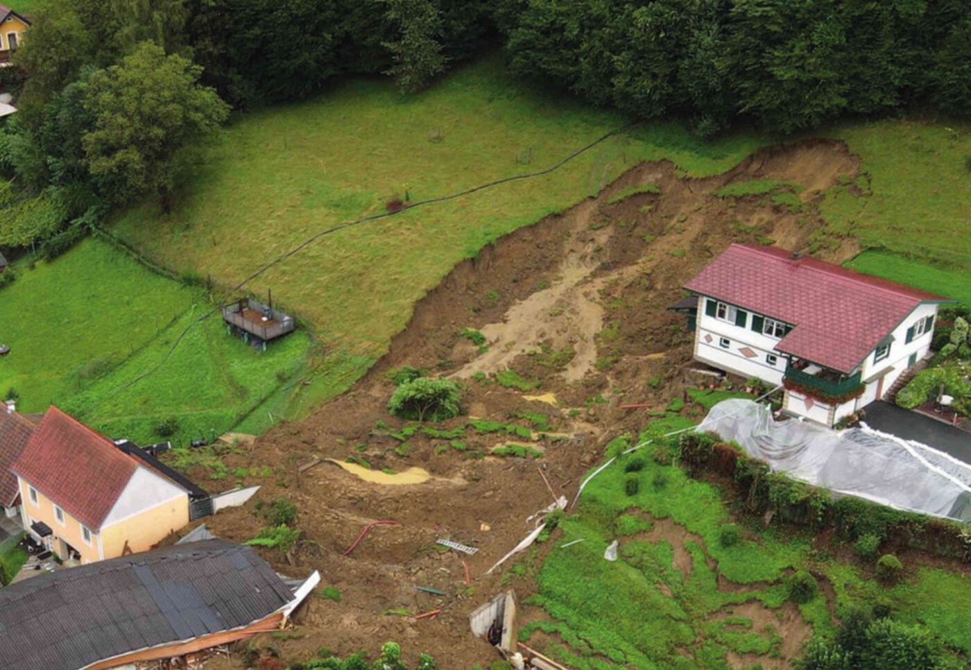 Zahlreiche Gemeinden in Kärnten und der Steiermark sind vom Hochwasser stark betroffen. (Foto: Diakonie Katastrophenhilfe)