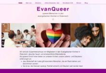 Die Website des Vereins EvanQueer ist seit kurzem online. (Screenshot: epdÖ)