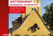 Aus der Grazer Kreuzkirche kommt der evangelische TV-Gottesdienst am Karfreitag. (Grafik: ORF)