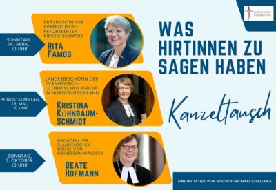 Drei kirchenleitende Frauen aus der Schweiz und Deutschland werden in Wien zu Gast sein. (Foto: Stadtkirche / Montage: epd/Bruckner)