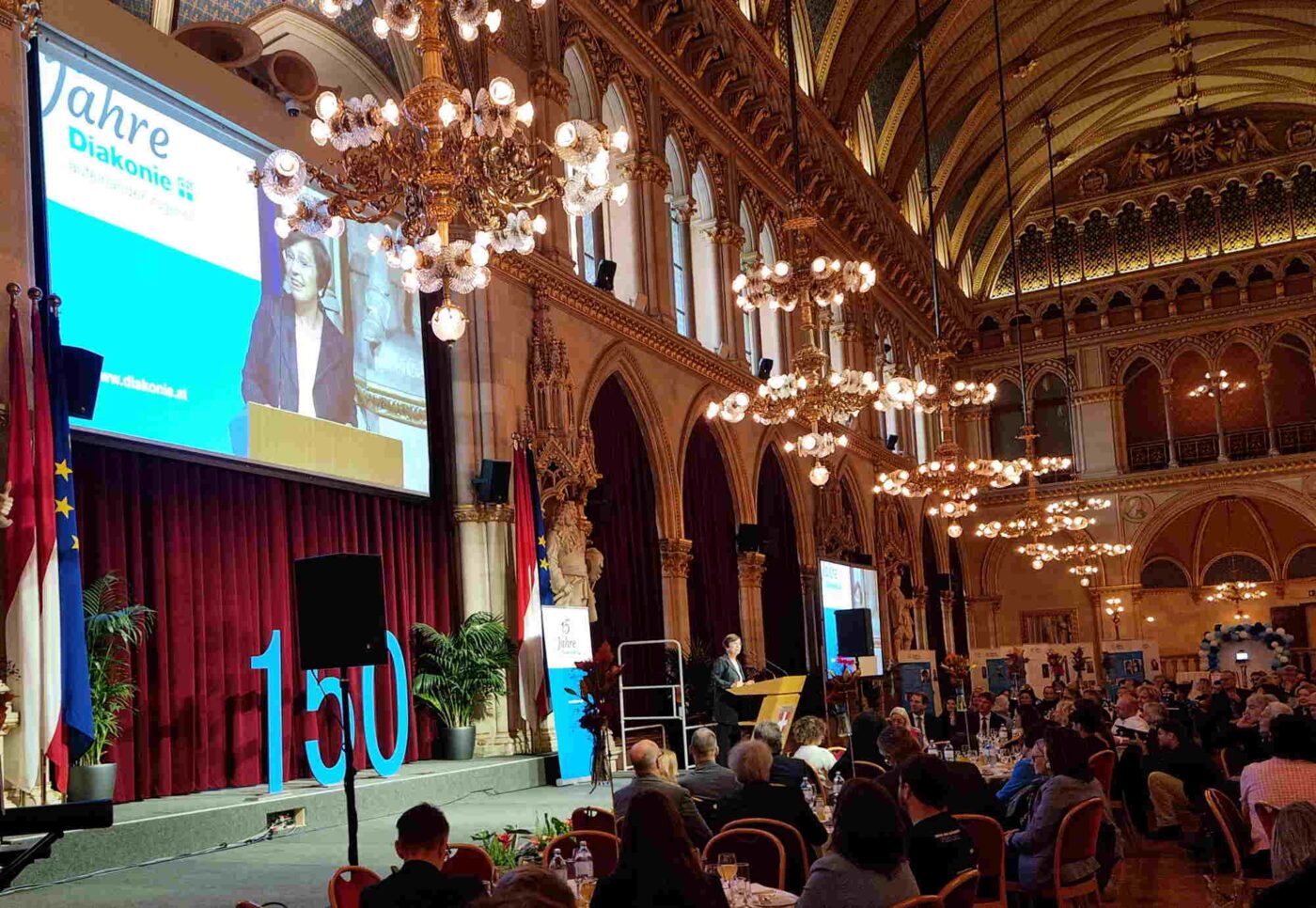 Die Diakonie zeigt, wie Inklusion geht und dass Inklusion eine Bereicherung für uns alle ist“ - Doris Schmidauer beim Diakonie-Symposium im Wiener Rathaus. (Foto: epd/ T. Dasek)