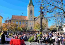 Bereits zum dritten Mal feierten die evangelischen Pfarrgemeinden von Graz gemeinsam einen Erntedankgottesdienst am Kaiser-Josef-Platz. (Foto: epd/Trojan)